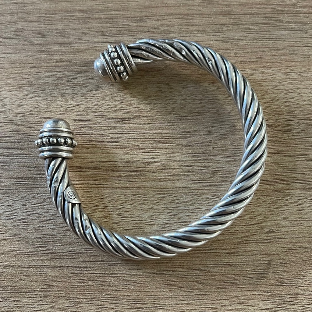 Sterling Silver Twisted Cuff Bracelet